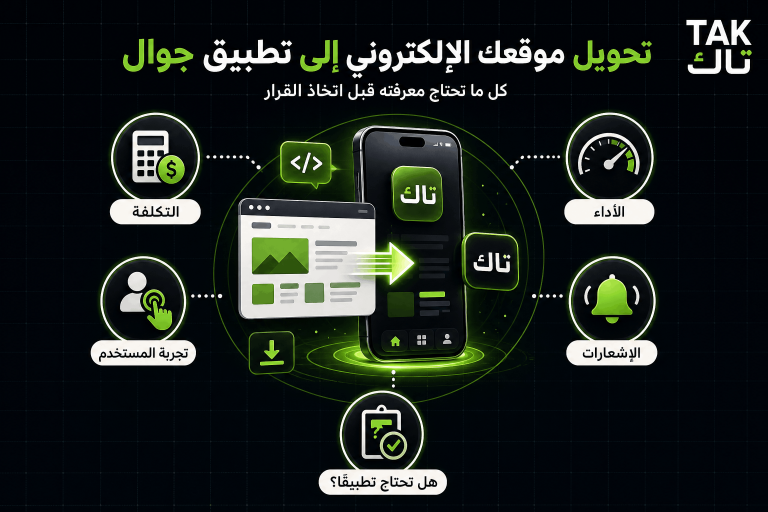 تحويل موقعك الإلكتروني إلى تطبيق جوال: كل ما تحتاج معرفته قبل اتخاذ القرار